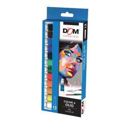 TEMPERA CWR OLIO 12ML. X12 COLORI  E1386**