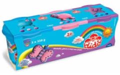 PLASTILINA DIDO' 220GR. TRIS VIOLA/ROSA/AZZURRO  390464