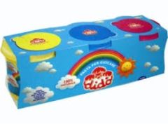 PLASTILINA DIDO' 220GR. TRIS PERLATI GIALLO/MAGE/AZZ  390463