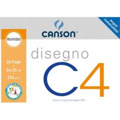 BLOCCO D.CANSON C4 24X33 224GR. RUVIDO 100500449