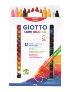 PASTELLI CERA GIOTTO BICOLOR X12 291300