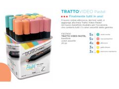 EVIDENZIATORE TRATTO VIDEO PASTEL ASS. BARATT. X20  837900