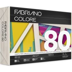 CARTA A4  80GR AVORIO FABRIANO COLORE 80 X500FG 76321297