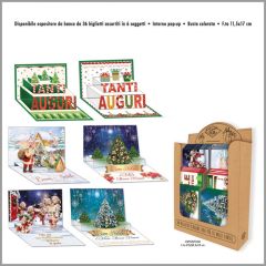 BIGLIETTO CROMO NATALE "POP-UP" IN ESP. NT.6202