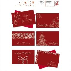 BIGLIETTO CROMO NATALE CARTONCINI SEMPLICI 9X14 NT.6961