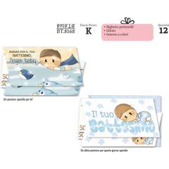 BIGLIETTO CROMO BATTESIMO PORTA SOLDI BOY BT.8168