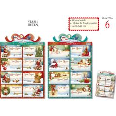 BIGLIETTO CROMO NATALE STICKERS X2FG. NT.8311