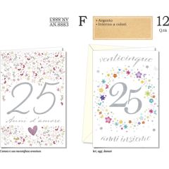 BIGLIETTO CROMO ANNIVERSARIO 25 ANNI AN.8883