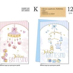 BIGLIETTO CROMO BATTESIMO BT.8890