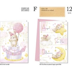 BIGLIETTO CROMO BATTESIMO BT.8893 GIRL