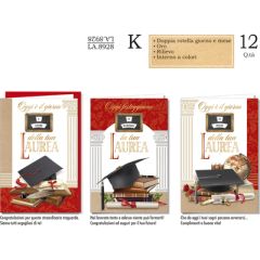 BIGLIETTO CROMO LAUREA LA.8928 CON ROTELLA