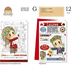 BIGLIETTO CROMO LAUREA BU.8929 "LE BUBINE"