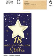 BIGLIETTO CROMO 18 ANNI NU.9001 LEI