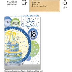 BIGLIETTO CROMO 18 ANNI NU.9002 MASCHILE