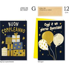 BIGLIETTO CROMO COMPLEANNO  BC.9067