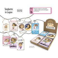 TARGHETTE IN LEGNO CROMO "LE BUBINE" BU.9169