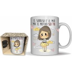 TAZZA CROMO "BUBINA LOVE" LO.9172