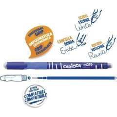 PENNA CARIOCA "OOPS" CANCELLABILE A SCATTO BLU 43043/02