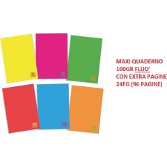 QUADERNO A4 100GR 24+1FG. 1R ONE COLOR FLUO BLASETTI 8403
