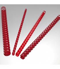 DORSO SPIRALI PLASTICHE DIAMETRO 22 ROSSO  G102203