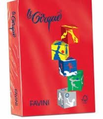 CARTA FOT A4  80G/RS.500 ROSSO SC. FAVINI 209 A71C504 **