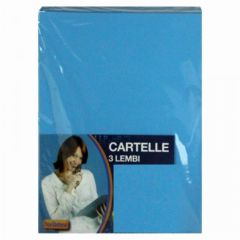 CARTELLA PRATICHE 3 LEMBI 200GR. TURCHESE 23NIK061