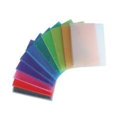 RACCOGLITORE CON ANELLI A4 PPL D30 TRASP COLOR 01NIK177/4N